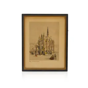 0096 (A D) Architectural Cathedral Sketch Art