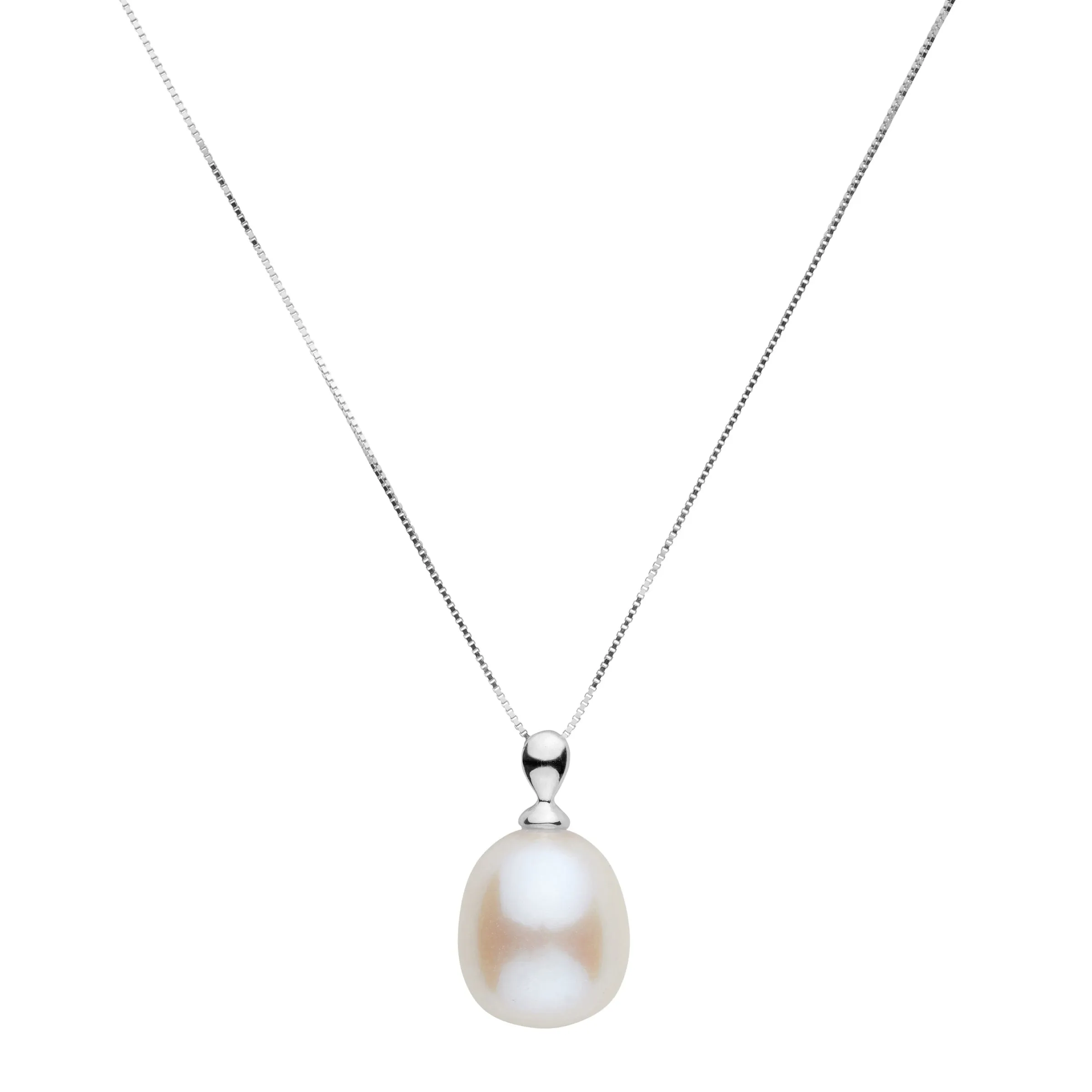 11.0-12.0 mm AAA White Freshwater Drop Pearl Dew Pendant