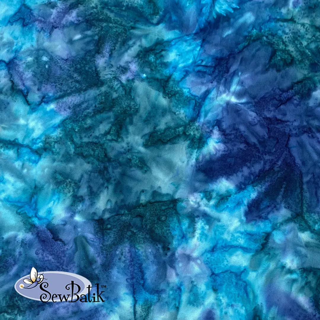 57" Batik Canvas (5oz) - Hand Dyed - Lake