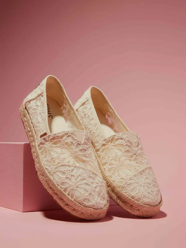 Alp Rope 2.0 White Lace Espadrilles