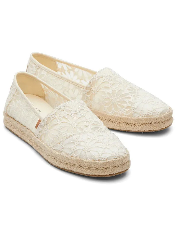 Alp Rope 2.0 White Lace Espadrilles