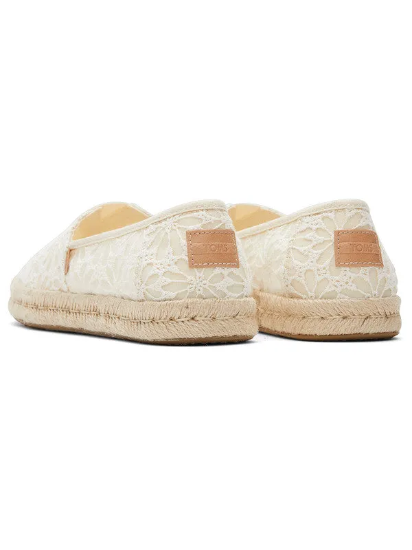 Alp Rope 2.0 White Lace Espadrilles