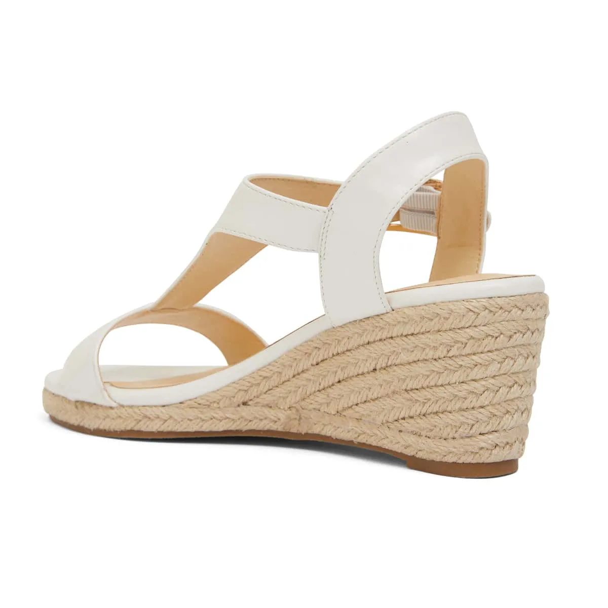 Anchor Espadrille in White Fabric