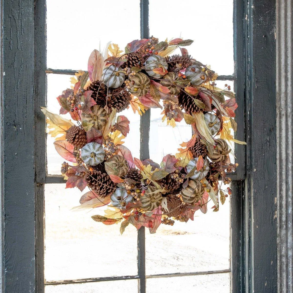 Autumn Farmhouse Wreath