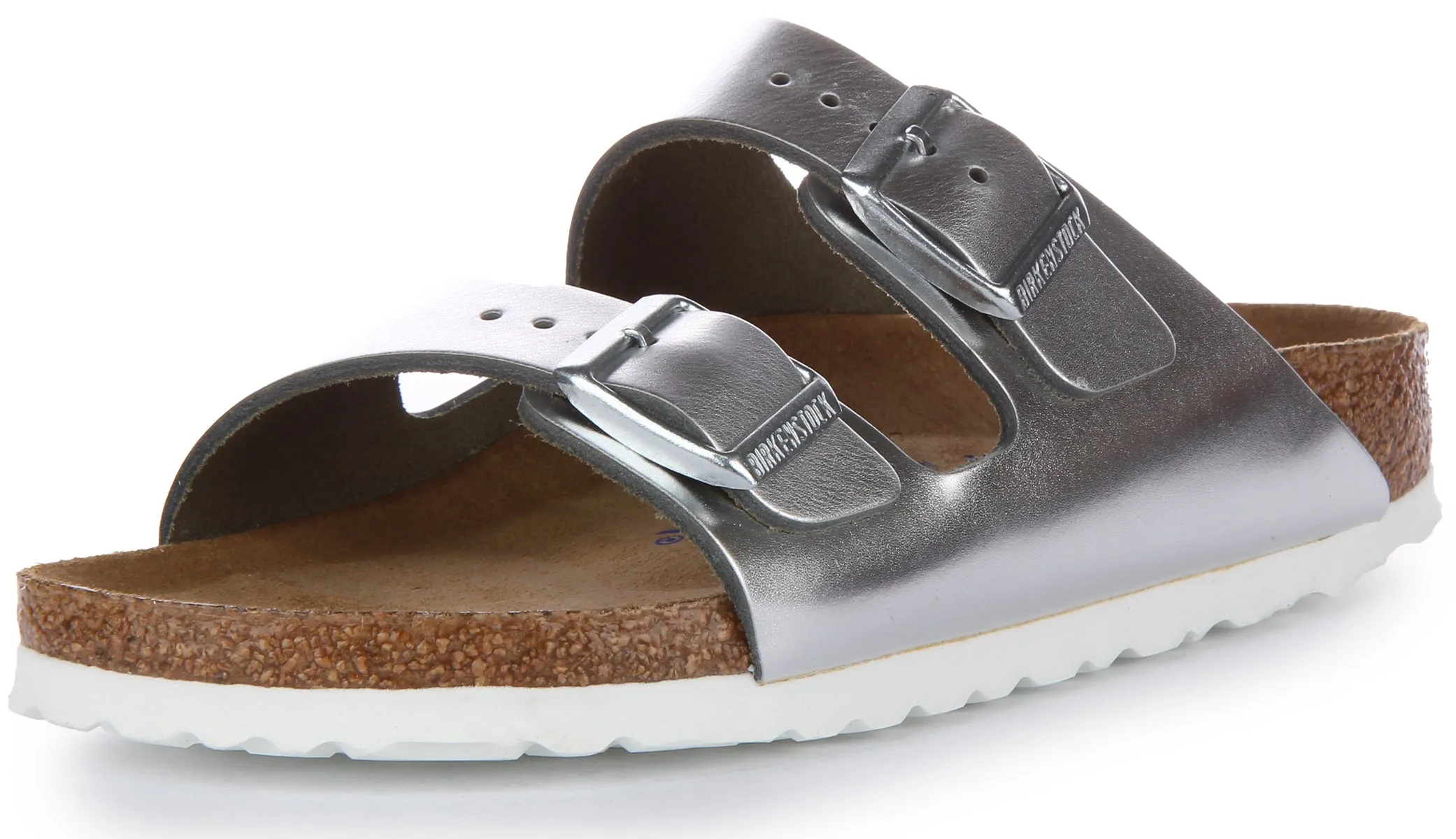 Birkenstock Arizona BS In Silver | Narrow Fit