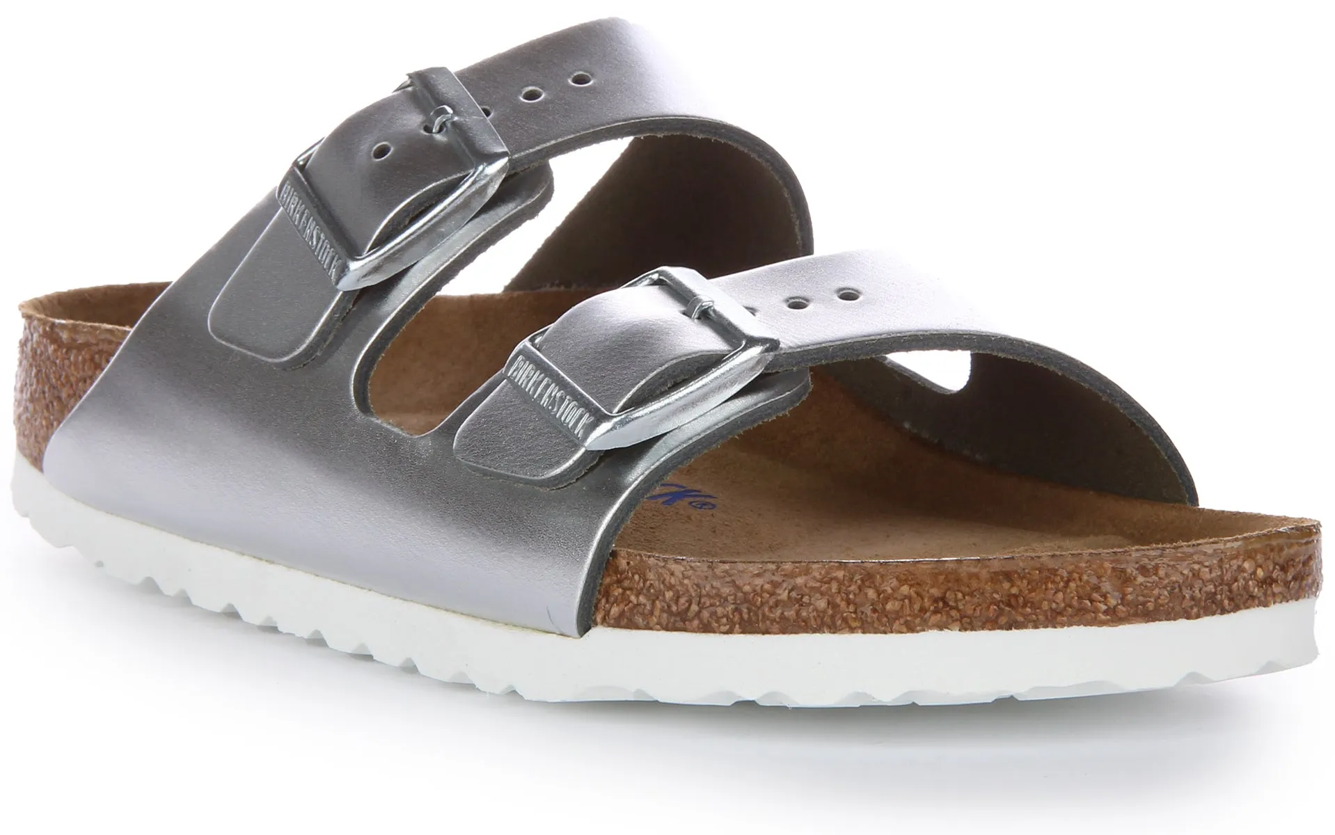 Birkenstock Arizona BS In Silver | Narrow Fit