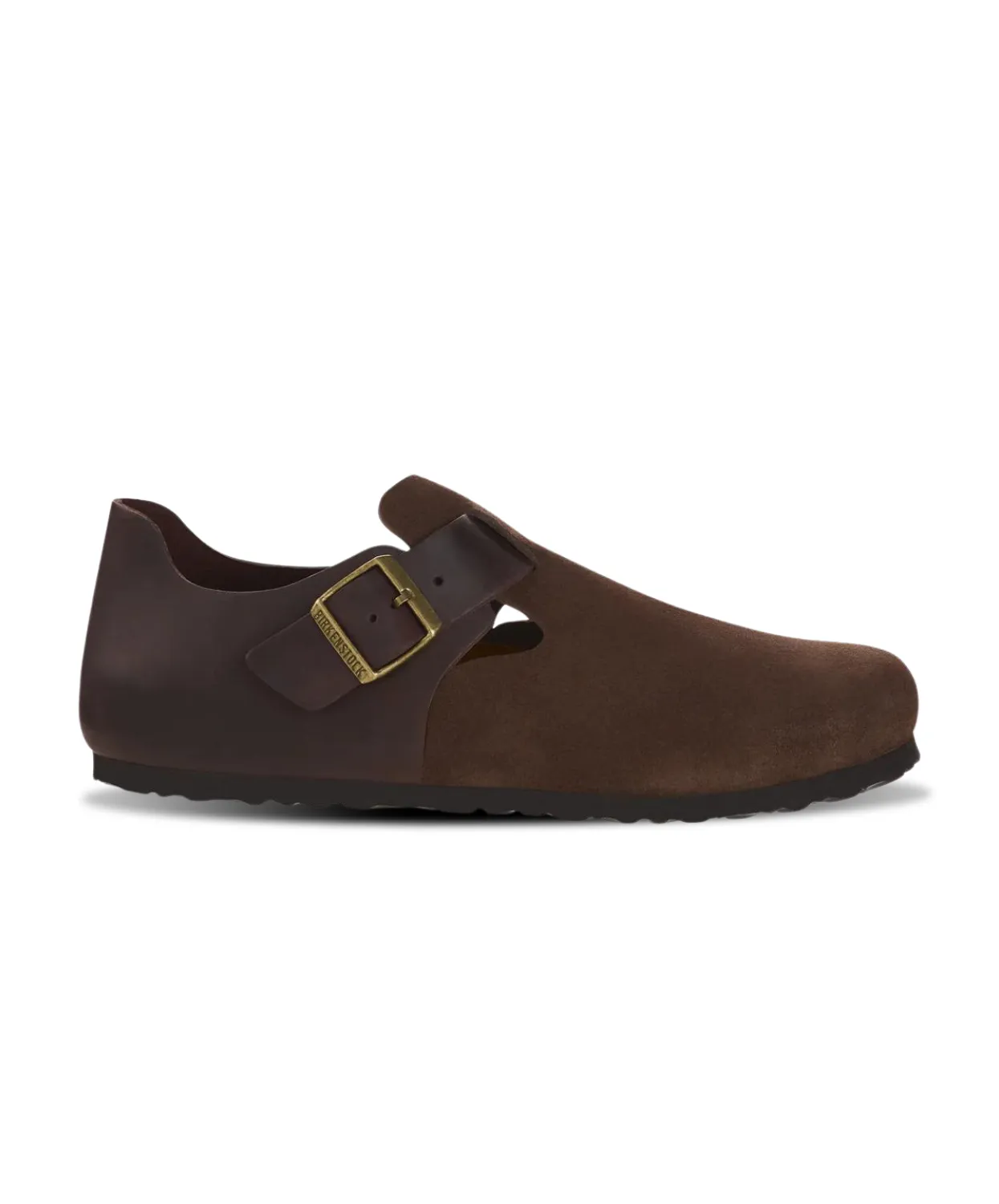 Birkenstock London Oiled/Suede Leather Ebony Shoes