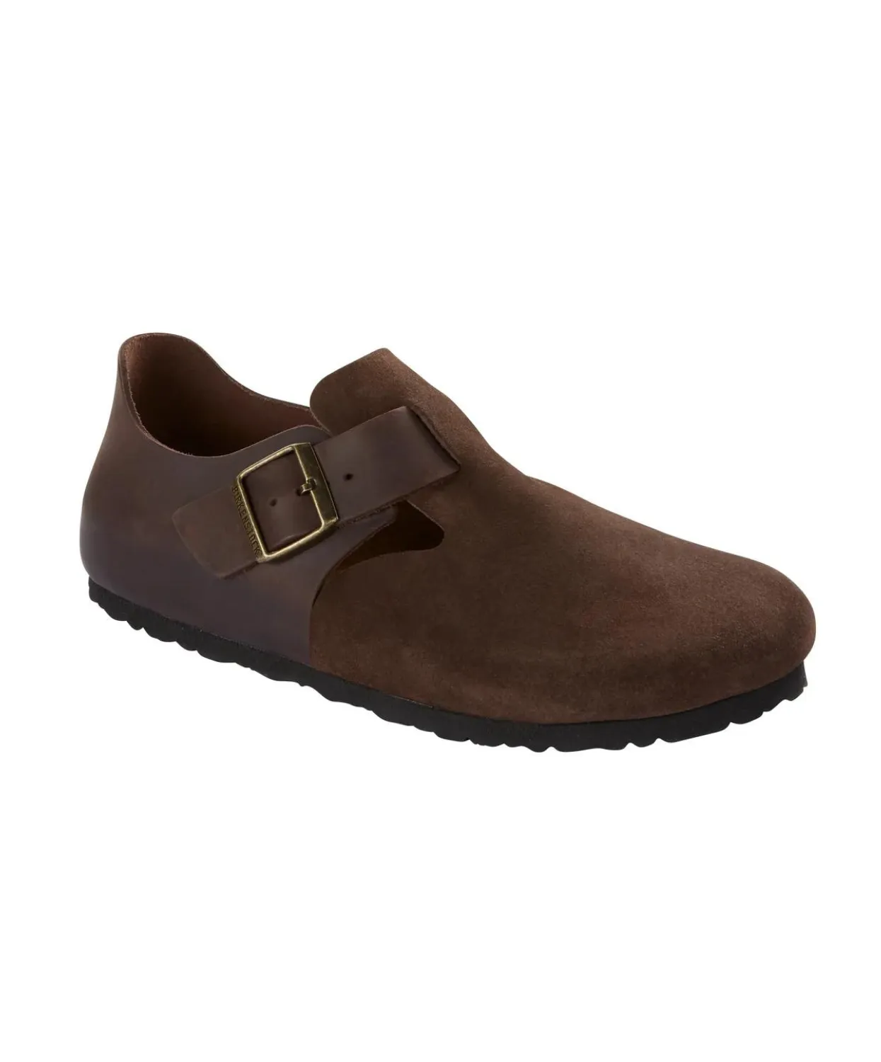 Birkenstock London Oiled/Suede Leather Ebony Shoes