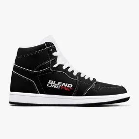 BLENDLINE TV High-Top Leather Sneakers - white