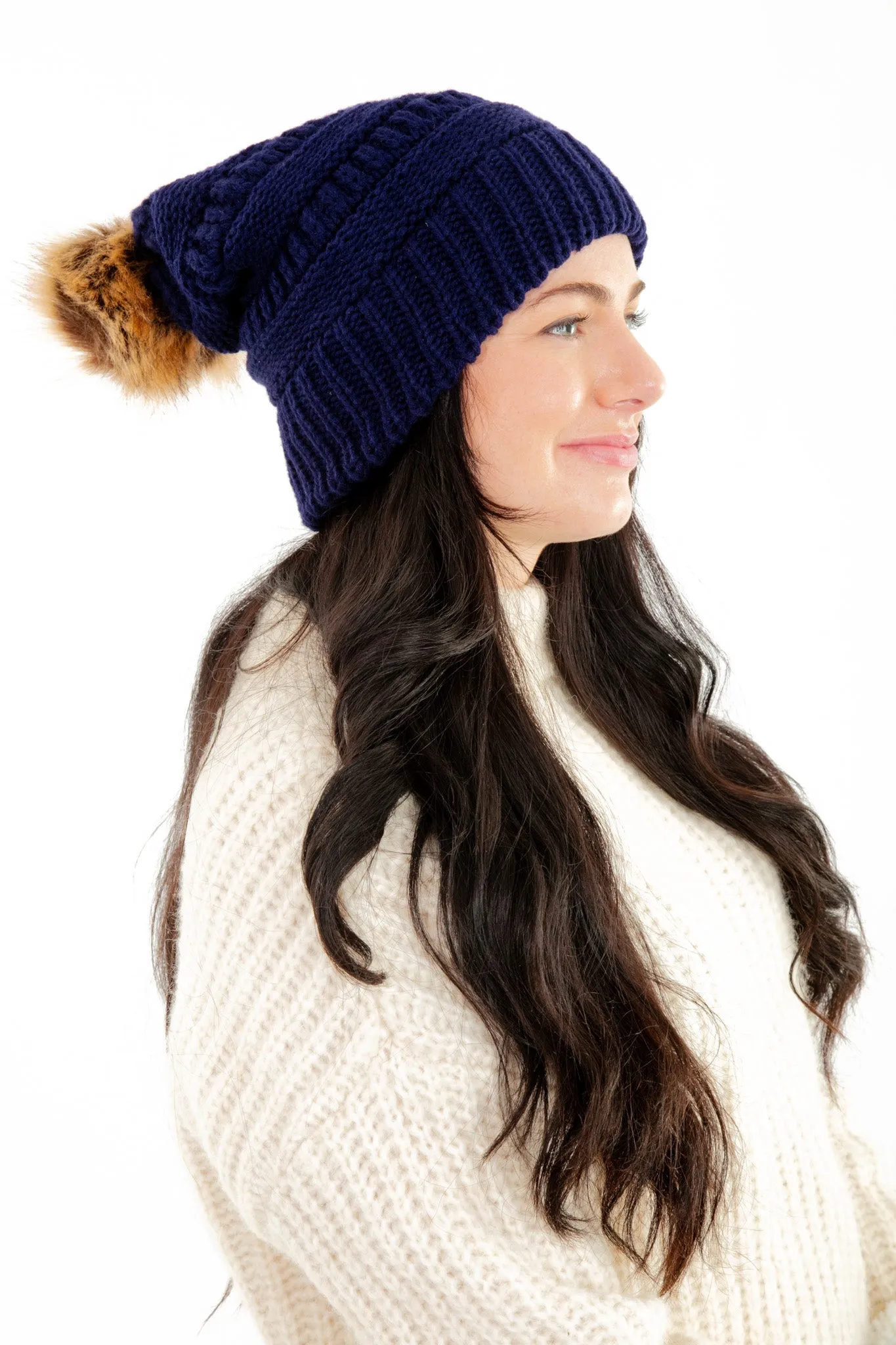 Blue - Cozy Slouchy Beanie