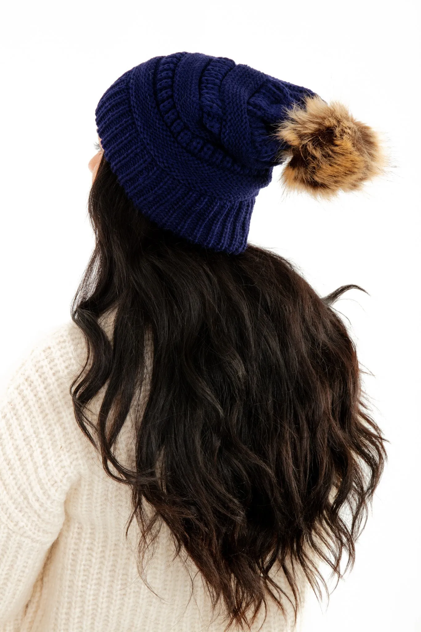 Blue - Cozy Slouchy Beanie