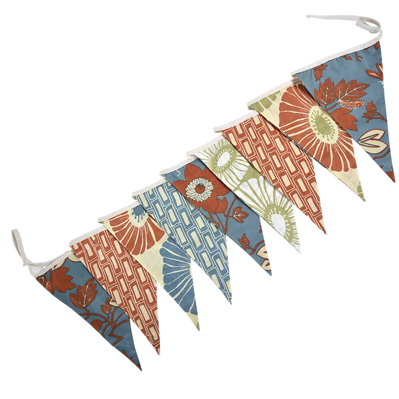 Blue Spice Bunting Flag Banner