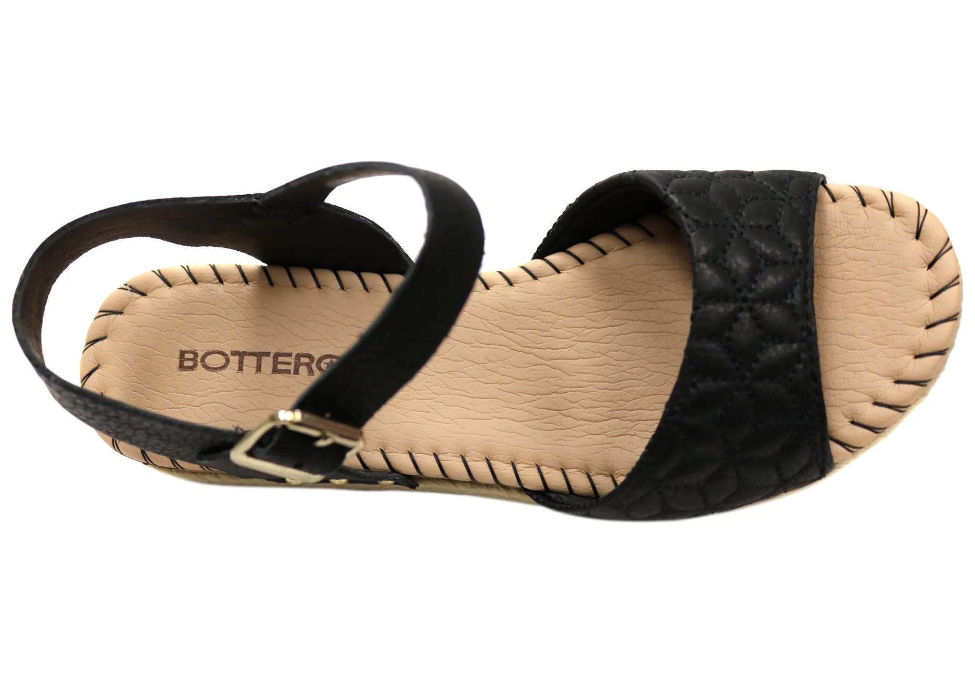 Bottero Corela Womens Comfortable Leather Platform Sandals