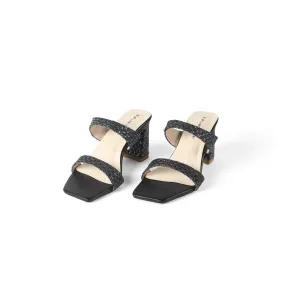 Candice Elegant Black Heels | Nawabi Shoes BD