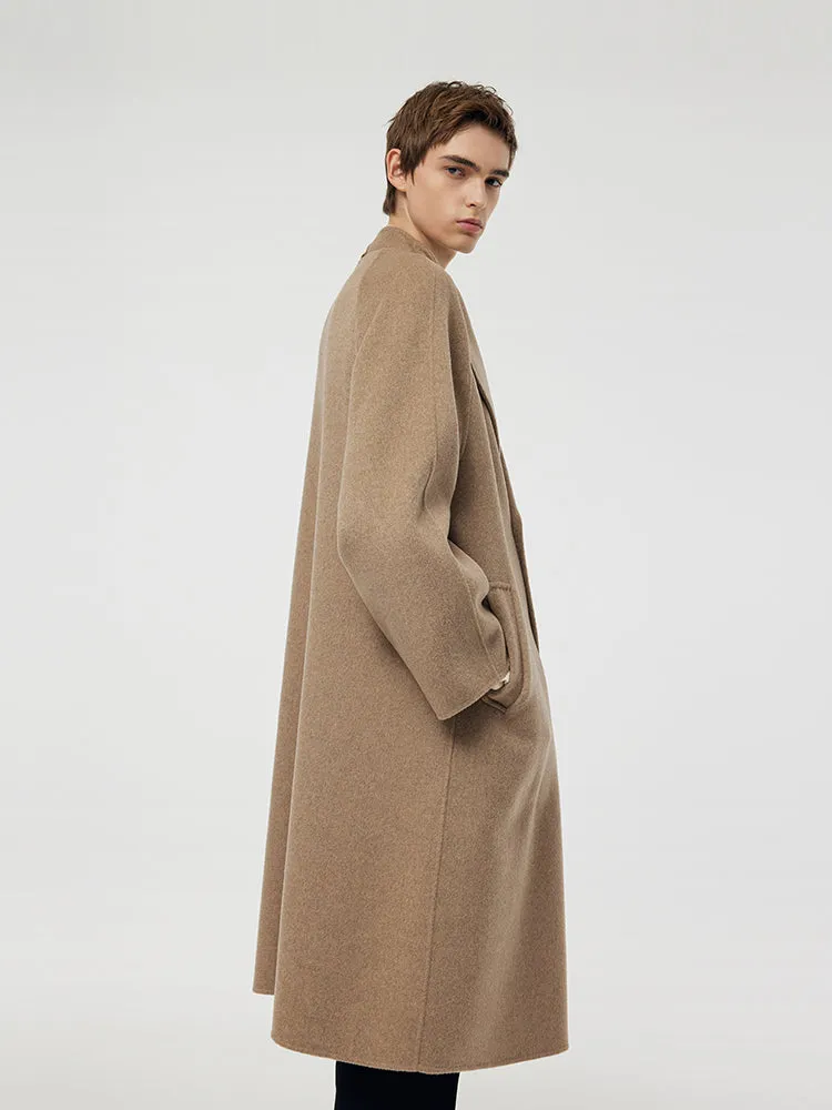 Cashmere Lapel Unisex Overcoat