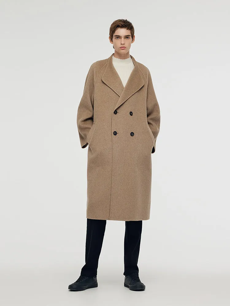 Cashmere Lapel Unisex Overcoat