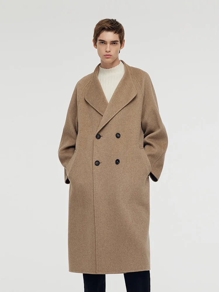 Cashmere Lapel Unisex Overcoat