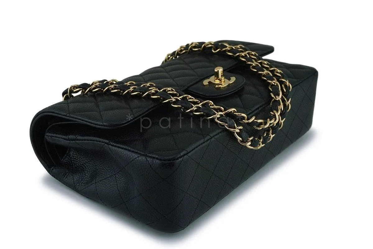 Chanel Black Caviar Classic Medium Double Flap Bag GHW