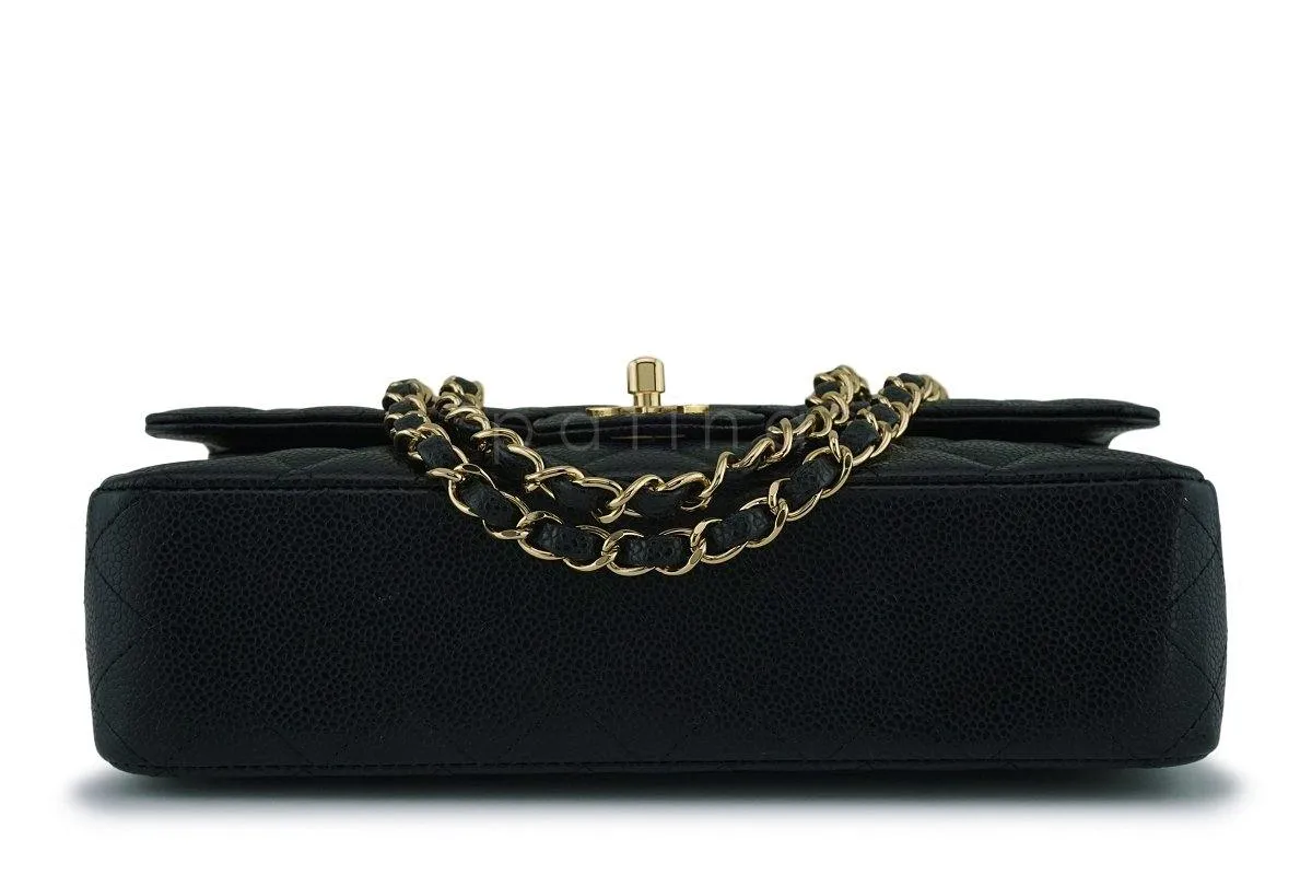 Chanel Black Caviar Classic Medium Double Flap Bag GHW