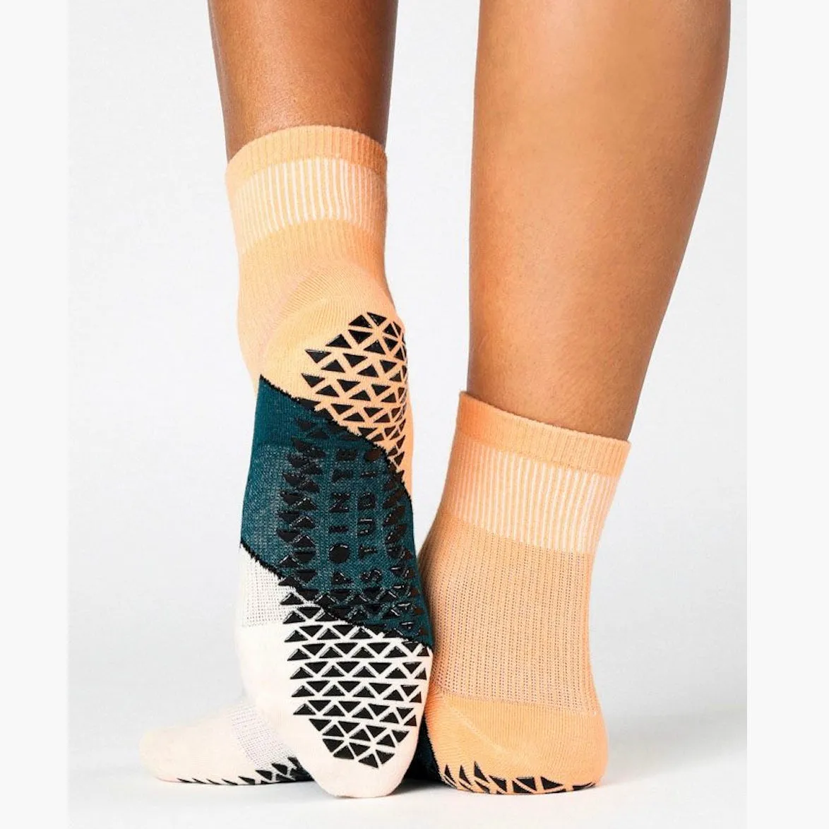 Chevron Ankle Grip Sock (Barre & Pilates)