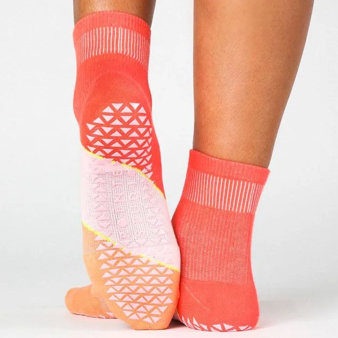 Chevron Ankle Grip Sock (Barre & Pilates)