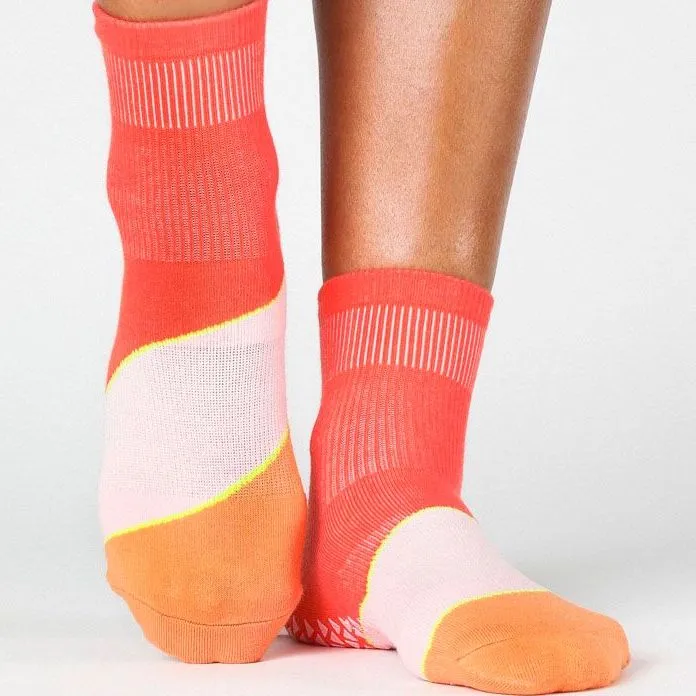 Chevron Ankle Grip Sock (Barre & Pilates)