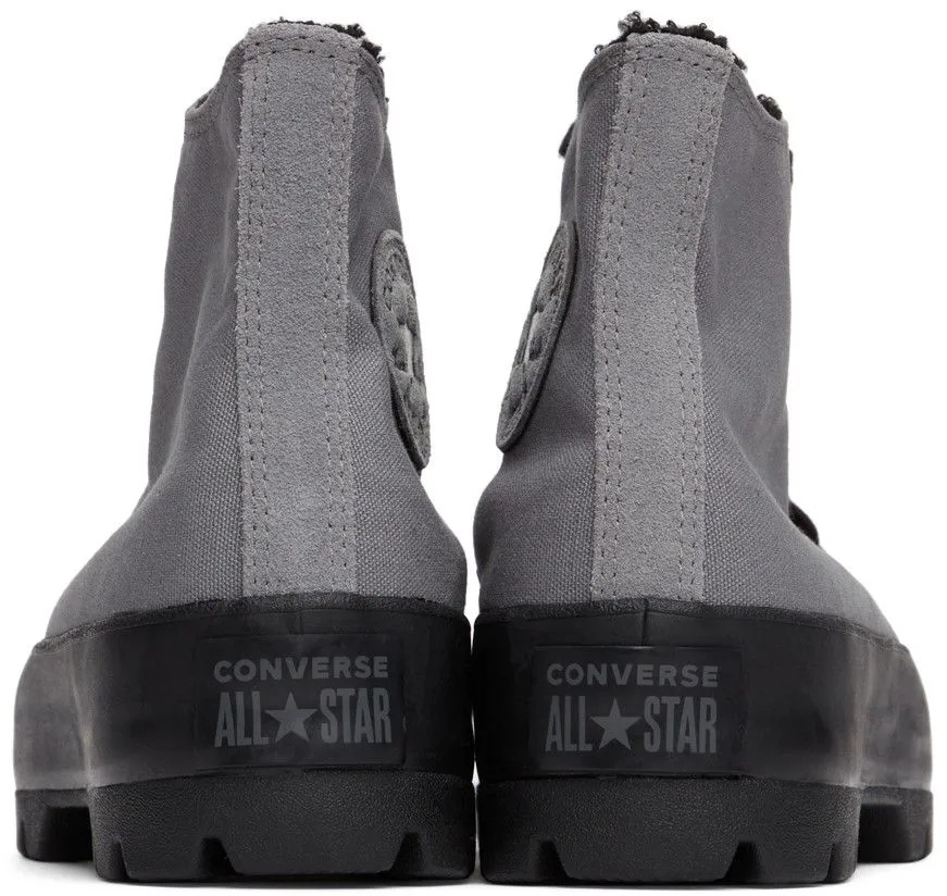 Converse Women's All Star Lugged Hi Top Mason Grey/ Black Sherpa