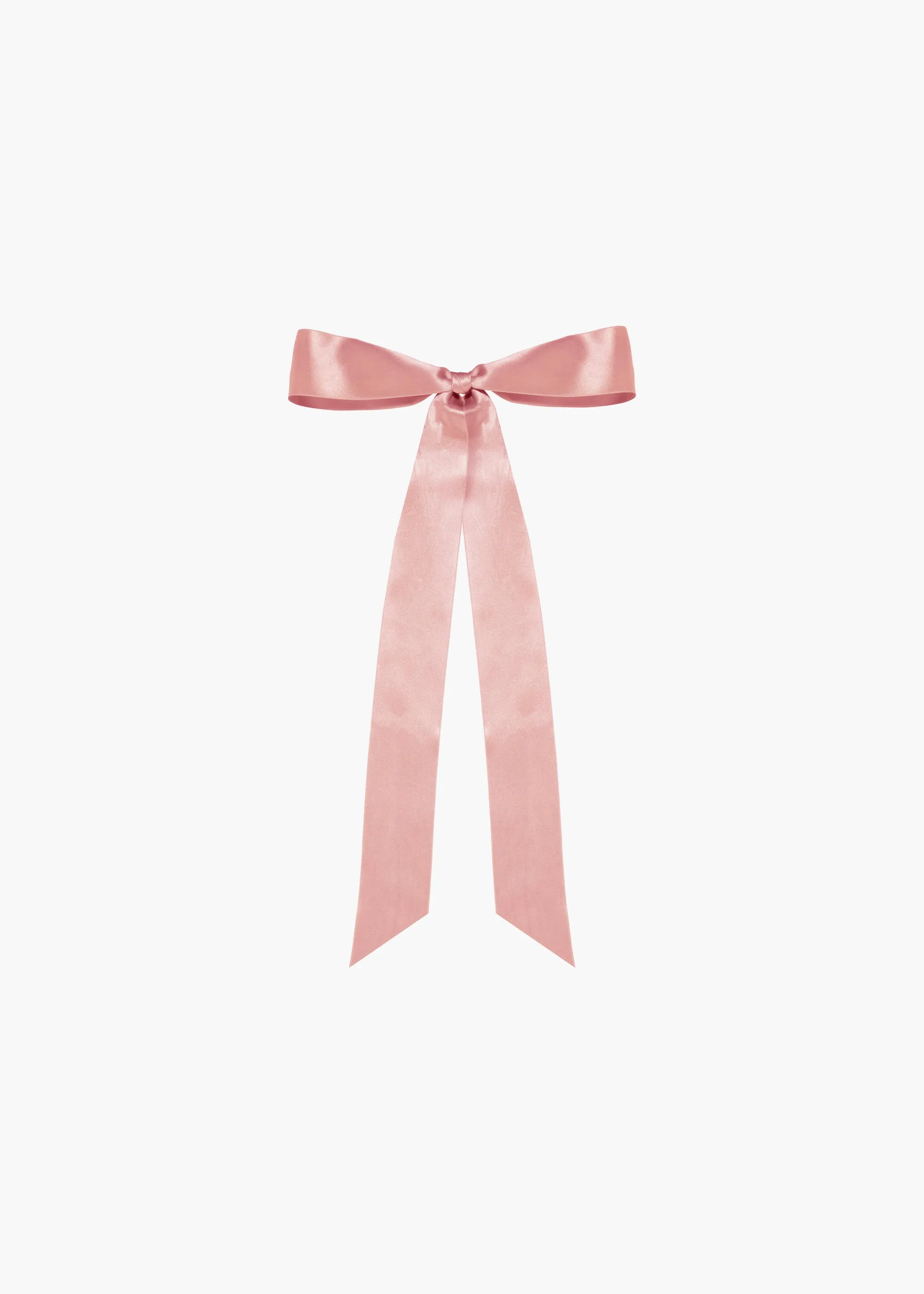 Darla Bow Barrette -- Blush