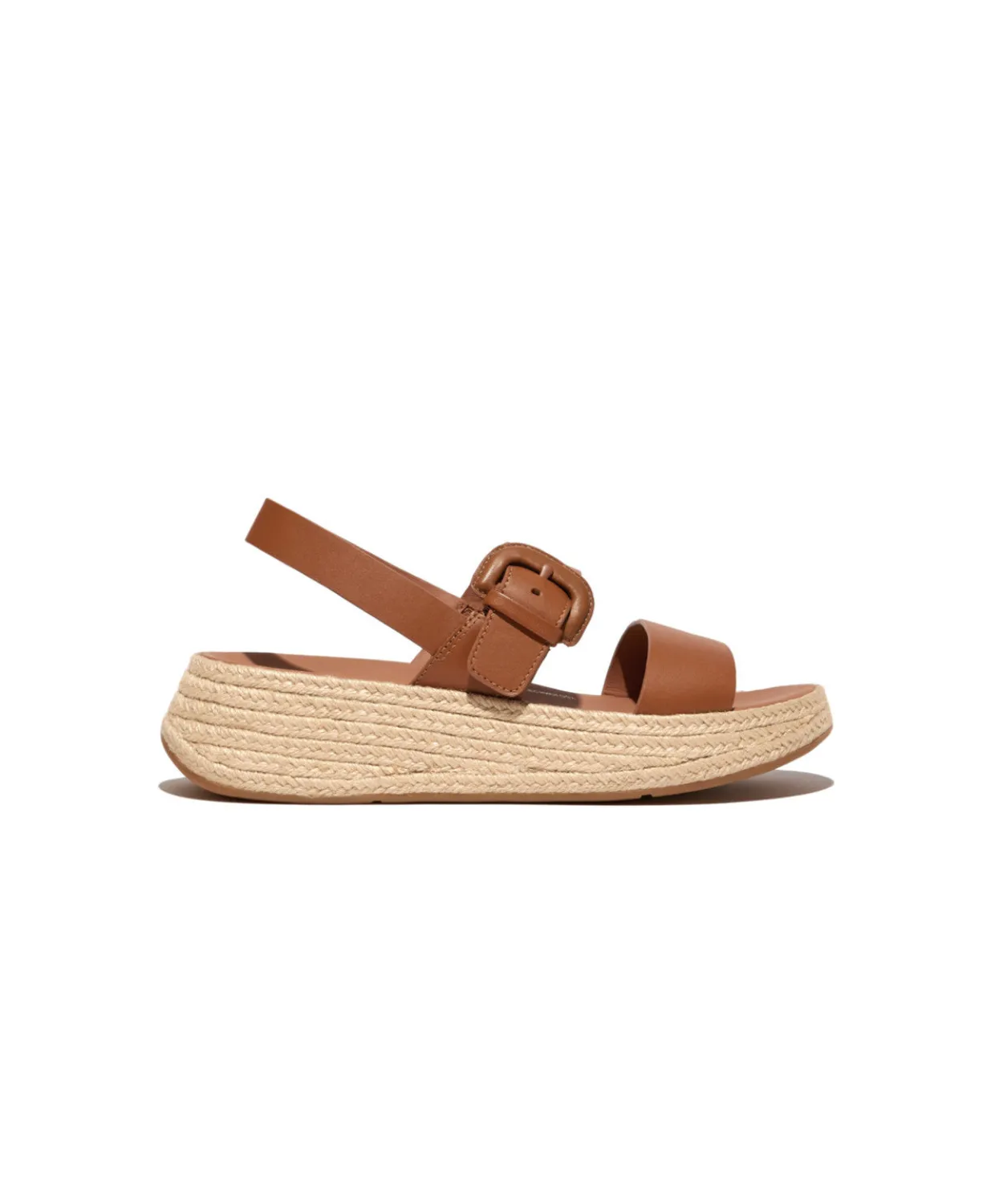 Fitflop F-Mode Espadrille Bucke L Flatform Sandals Tan