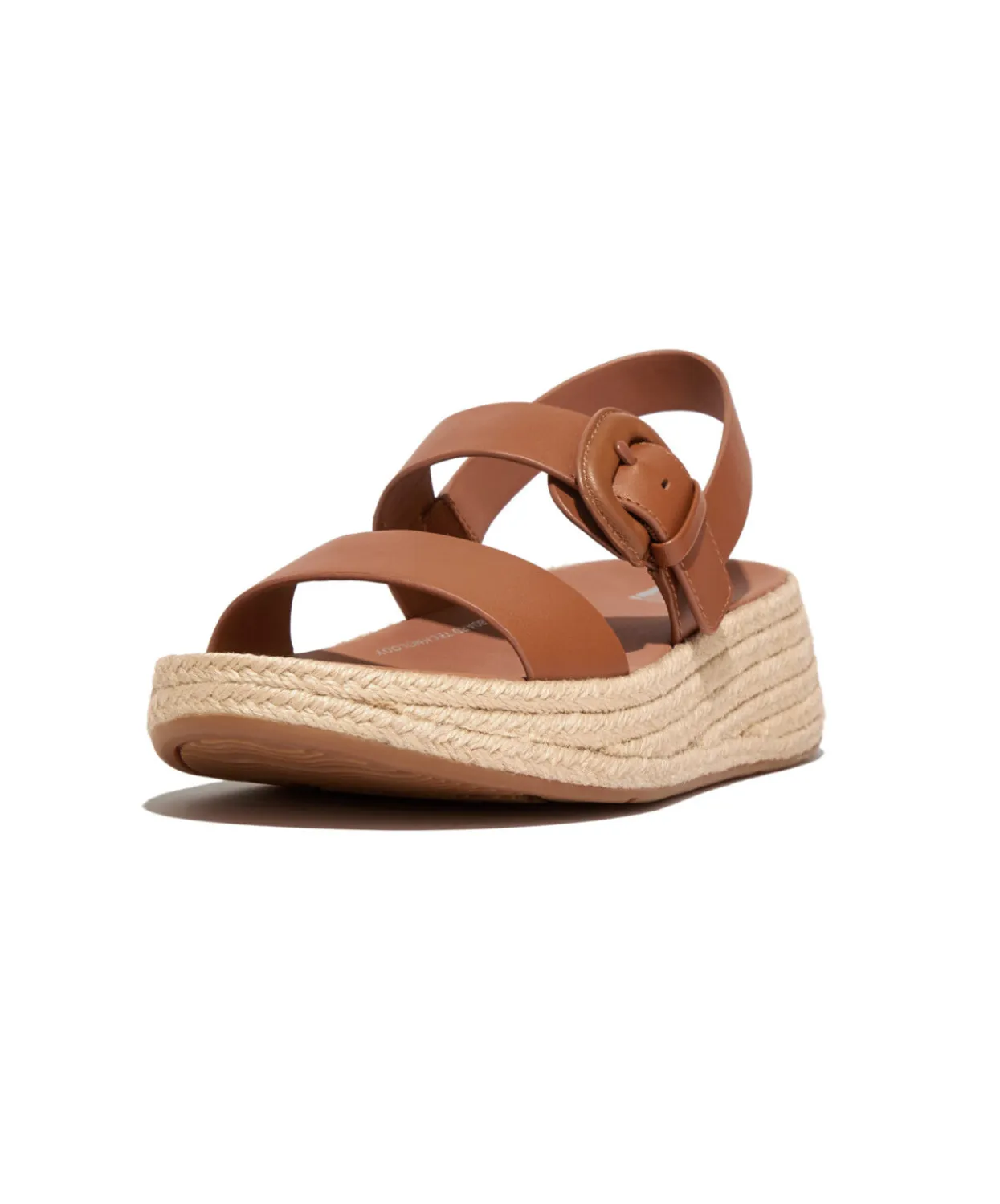 Fitflop F-Mode Espadrille Bucke L Flatform Sandals Tan