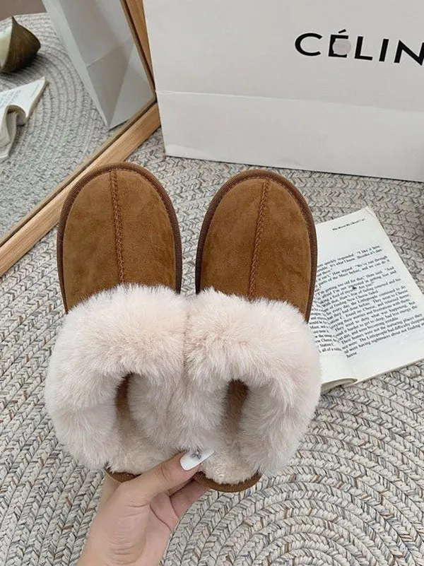 Fleece Soft Snow Boots Slippers