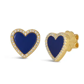 House of Hearts Lapis Lazuli Earrings