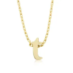 Initial T Gold Pendant