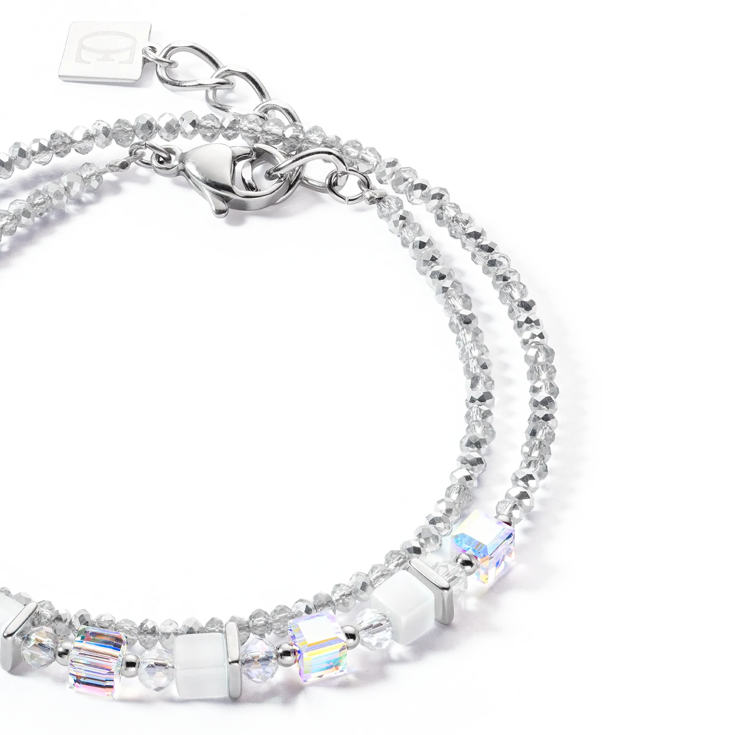 Joyful Colours Wrap bracelet silver white