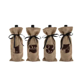 JUTE BAG WINE TASTING KIT