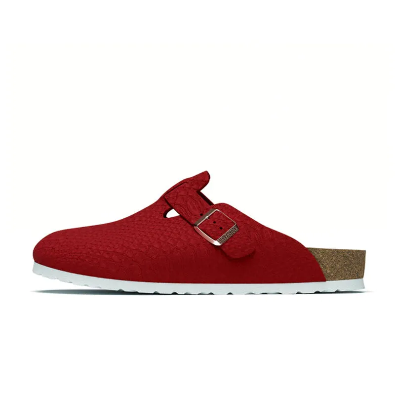 Luxe Red Boston Birkenstock