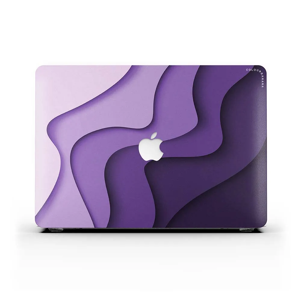 Macbook Case - Purple Wavy Elegant