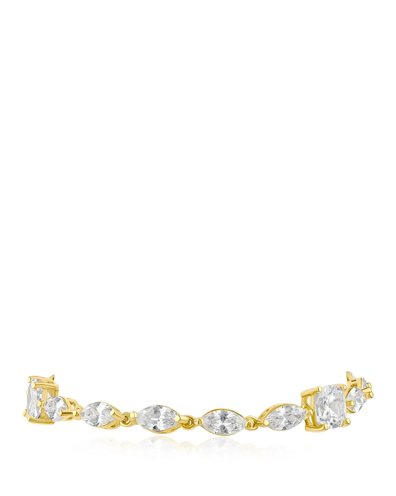 Marquis and Cushion CZ Bracelet