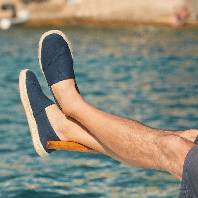 Navy Jute Wrap Espadrilles