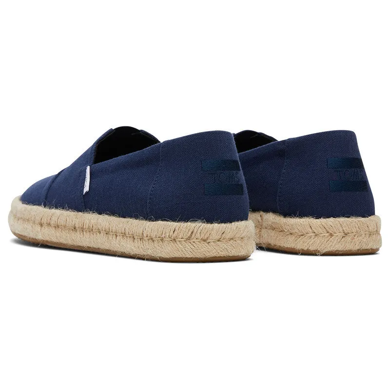 Navy Jute Wrap Espadrilles