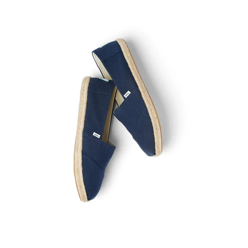 Navy Jute Wrap Espadrilles