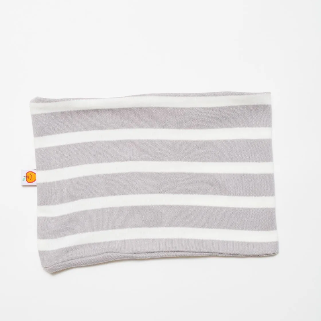 Neck warmer "Grey-white stripes"