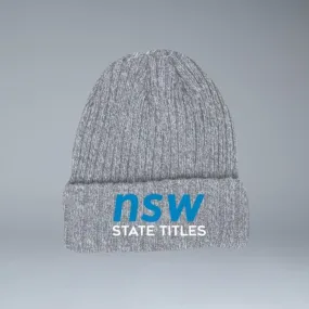 Netball NSW State Titles Grey Beanie