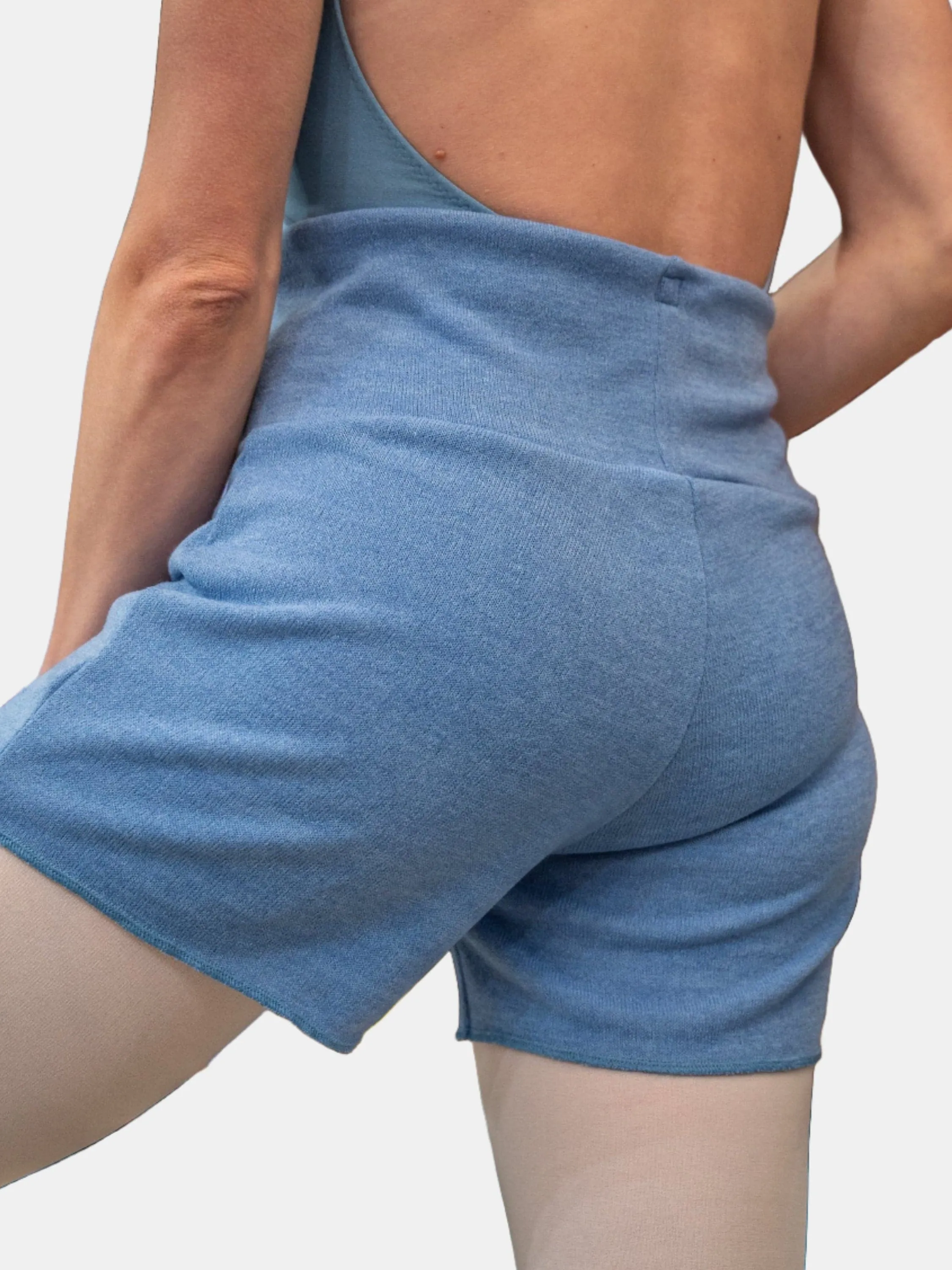 Powder Blue Warm-up Dance Shorts MP918