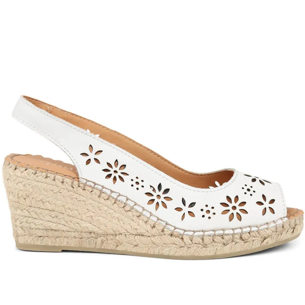 Reina Leather Espadrilles  - REINA / 325 460