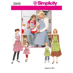 Simplicity Sewing Pattern 3949 Aprons