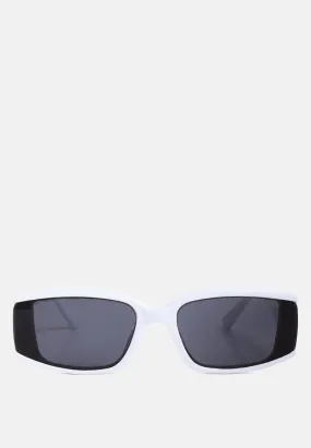 Square Metallic Details Sunglasses