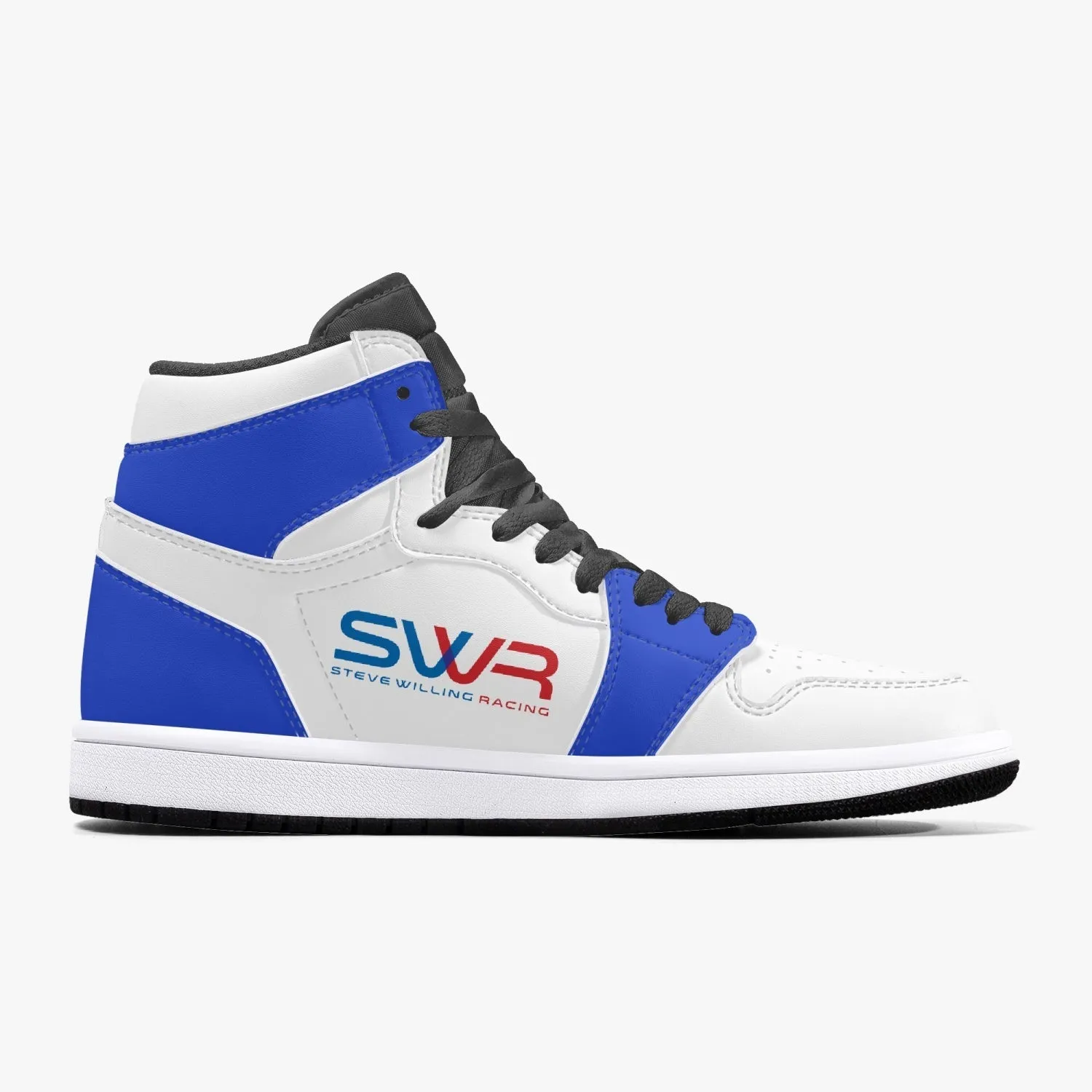 STEVE WILLING F2 MARCH version 3 High-Top Leather Sneakers - white/blue/carbon