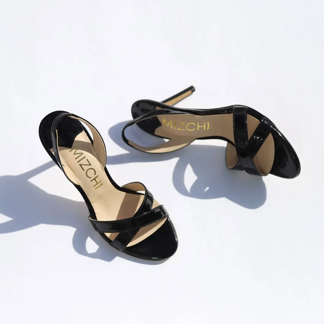 *UK size 13 - TWIGGY - black, 8cm