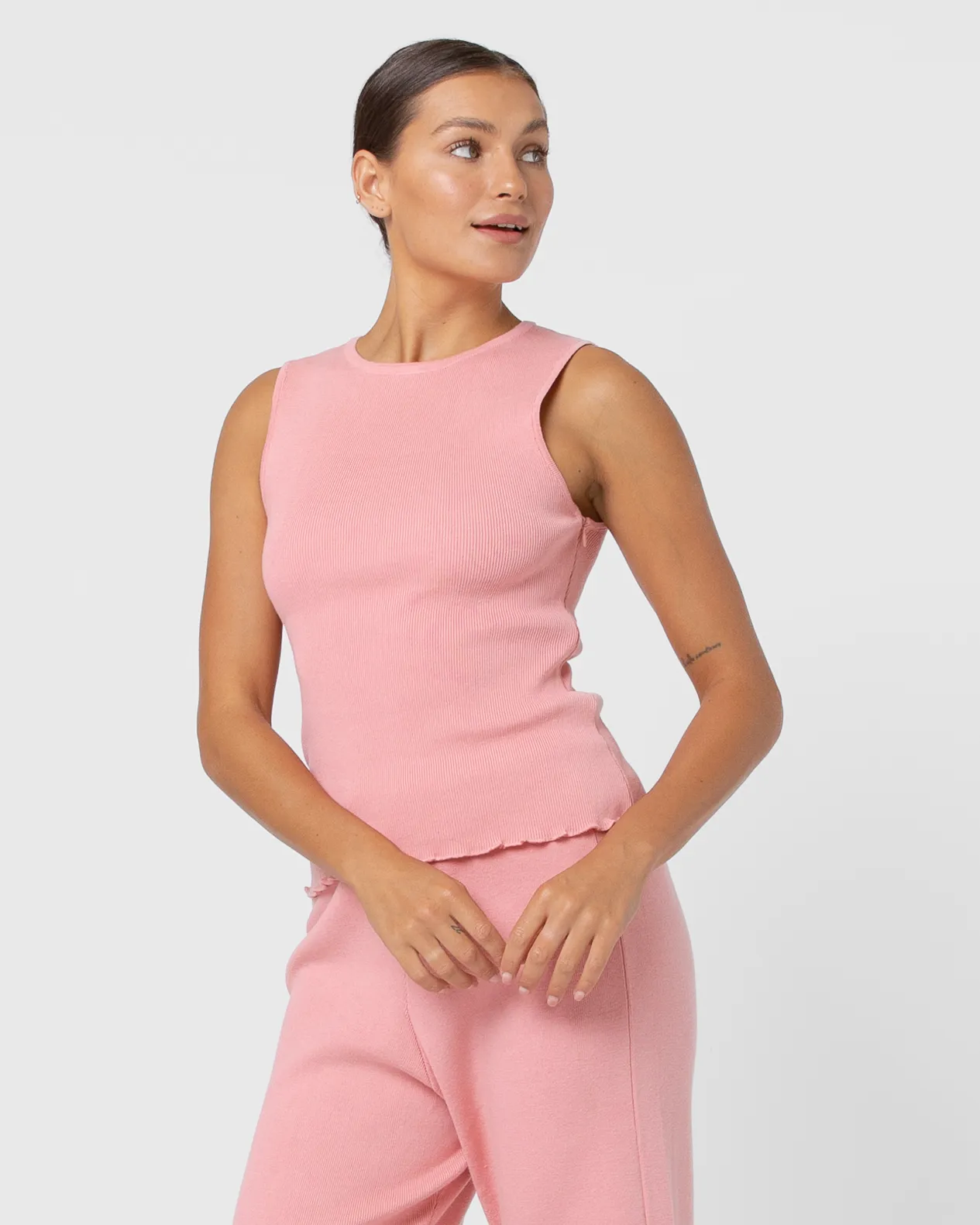 WAREHOUSE SALE | Hazel Knit Tank | Pink